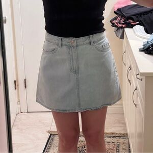 Pale Blue 💙 high waisted denim skirt- Divided